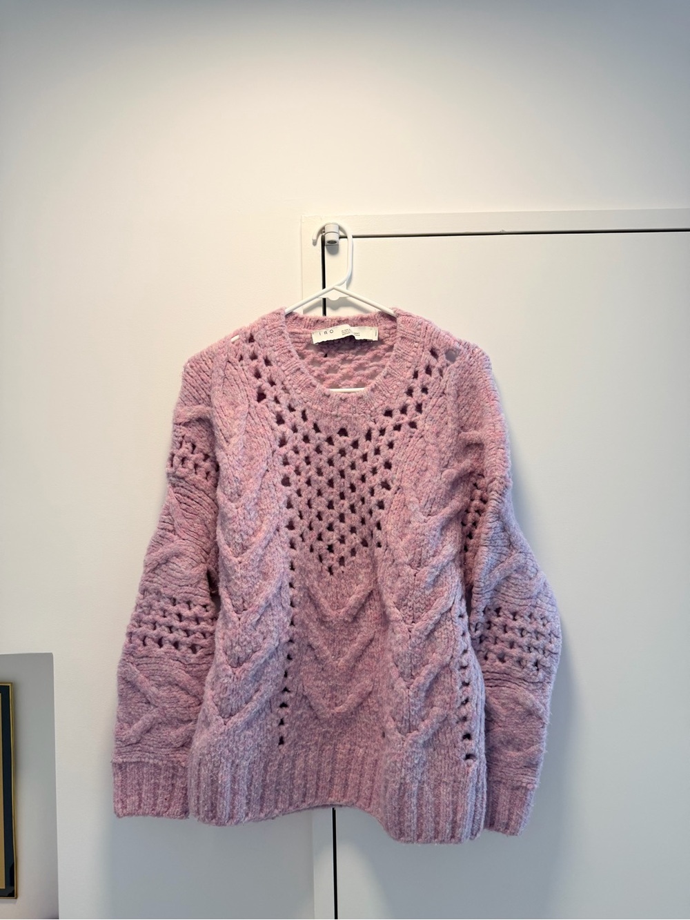IRO Lavender Pink Fordon Sweater Size Small